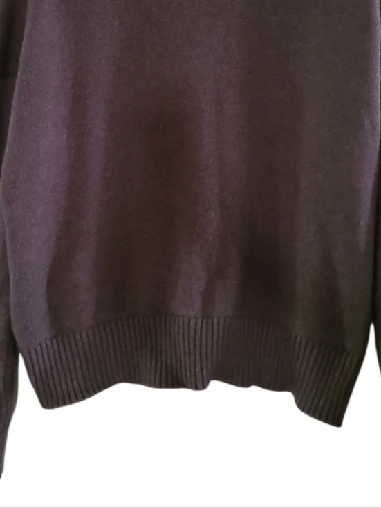 Quince Boyfriend Crew 100%Organic Cotton Sweater Heather Brown - Picture 13 of 16